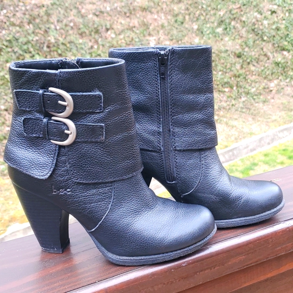 BOC Black Leather Boots size 6